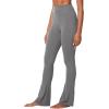 imageSunzel Butterflycra High Waist Mini Flared Leggings for Women Tummy Control Casual Flare Yoga Pants for Yoga Workout GymCharcoal Gray
