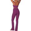 imageSunzel Butterflycra High Waist Mini Flared Leggings for Women Tummy Control Casual Flare Yoga Pants for Yoga Workout GymCherry Red