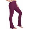 imageSunzel Butterflycra High Waist Mini Flared Leggings for Women Tummy Control Casual Flare Yoga Pants for Yoga Workout GymCherry Red