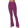 imageSunzel Butterflycra High Waist Mini Flared Leggings for Women Tummy Control Casual Flare Yoga Pants for Yoga Workout GymCherry Red