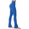 imageSunzel Butterflycra High Waist Mini Flared Leggings for Women Tummy Control Casual Flare Yoga Pants for Yoga Workout GymClassic Blue
