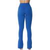 imageSunzel Butterflycra High Waist Mini Flared Leggings for Women Tummy Control Casual Flare Yoga Pants for Yoga Workout GymClassic Blue
