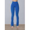 imageSunzel Butterflycra High Waist Mini Flared Leggings for Women Tummy Control Casual Flare Yoga Pants for Yoga Workout GymClassic Blue