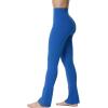 imageSunzel Butterflycra High Waist Mini Flared Leggings for Women Tummy Control Casual Flare Yoga Pants for Yoga Workout GymClassic Blue