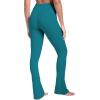 imageSunzel Butterflycra High Waist Mini Flared Leggings for Women Tummy Control Casual Flare Yoga Pants for Yoga Workout GymDeep Lagoon