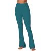imageSunzel Butterflycra High Waist Mini Flared Leggings for Women Tummy Control Casual Flare Yoga Pants for Yoga Workout GymForest Green