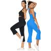 imageSunzel Butterflycra High Waist Mini Flared Leggings for Women Tummy Control Casual Flare Yoga Pants for Yoga Workout GymFrench Blue