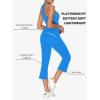 imageSunzel Butterflycra High Waist Mini Flared Leggings for Women Tummy Control Casual Flare Yoga Pants for Yoga Workout GymFrench Blue