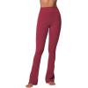 imageSunzel Butterflycra High Waist Mini Flared Leggings for Women Tummy Control Casual Flare Yoga Pants for Yoga Workout GymKaranda Red