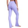 imageSunzel Butterflycra High Waist Mini Flared Leggings for Women Tummy Control Casual Flare Yoga Pants for Yoga Workout GymLavender