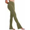 imageSunzel Butterflycra High Waist Mini Flared Leggings for Women Tummy Control Casual Flare Yoga Pants for Yoga Workout GymOlive Green