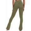 imageSunzel Butterflycra High Waist Mini Flared Leggings for Women Tummy Control Casual Flare Yoga Pants for Yoga Workout GymOlive Green