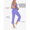 imageSunzel Butterflycra High Waist Mini Flared Leggings for Women Tummy Control Casual Flare Yoga Pants for Yoga Workout GymPeriwinkle