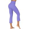 imageSunzel Butterflycra High Waist Mini Flared Leggings for Women Tummy Control Casual Flare Yoga Pants for Yoga Workout GymPeriwinkle