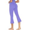 imageSunzel Butterflycra High Waist Mini Flared Leggings for Women Tummy Control Casual Flare Yoga Pants for Yoga Workout GymPeriwinkle