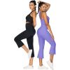 imageSunzel Butterflycra High Waist Mini Flared Leggings for Women Tummy Control Casual Flare Yoga Pants for Yoga Workout GymPeriwinkle