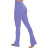 imageSunzel Butterflycra High Waist Mini Flared Leggings for Women Tummy Control Casual Flare Yoga Pants for Yoga Workout GymPeriwinkle