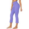 imageSunzel Butterflycra High Waist Mini Flared Leggings for Women Tummy Control Casual Flare Yoga Pants for Yoga Workout GymPeriwinkle