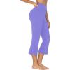 imageSunzel Butterflycra High Waist Mini Flared Leggings for Women Tummy Control Casual Flare Yoga Pants for Yoga Workout GymPeriwinkle