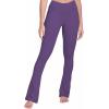imageSunzel Butterflycra High Waist Mini Flared Leggings for Women Tummy Control Casual Flare Yoga Pants for Yoga Workout GymPurple
