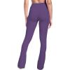 imageSunzel Butterflycra High Waist Mini Flared Leggings for Women Tummy Control Casual Flare Yoga Pants for Yoga Workout GymPurple