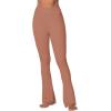 imageSunzel Butterflycra High Waist Mini Flared Leggings for Women Tummy Control Casual Flare Yoga Pants for Yoga Workout GymRaw Umber