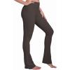 imageSunzel Butterflycra High Waist Mini Flared Leggings for Women Tummy Control Casual Flare Yoga Pants for Yoga Workout GymSeal Brown
