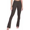 imageSunzel Butterflycra High Waist Mini Flared Leggings for Women Tummy Control Casual Flare Yoga Pants for Yoga Workout GymSeal Brown