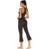 imageSunzel Butterflycra High Waist Mini Flared Leggings for Women Tummy Control Casual Flare Yoga Pants for Yoga Workout GymSeal Brown