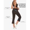 imageSunzel Butterflycra High Waist Mini Flared Leggings for Women Tummy Control Casual Flare Yoga Pants for Yoga Workout GymSeal Brown