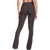 imageSunzel Butterflycra High Waist Mini Flared Leggings for Women Tummy Control Casual Flare Yoga Pants for Yoga Workout GymSeal Brown