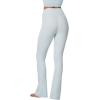 imageSunzel Butterflycra High Waist Mini Flared Leggings for Women Tummy Control Casual Flare Yoga Pants for Yoga Workout GymSky Blue