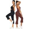 imageSunzel Butterflycra High Waist Mini Flared Leggings for Women Tummy Control Casual Flare Yoga Pants for Yoga Workout GymWine Red