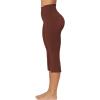 imageSunzel Butterflycra High Waist Mini Flared Leggings for Women Tummy Control Casual Flare Yoga Pants for Yoga Workout GymWine Red