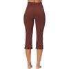 imageSunzel Butterflycra High Waist Mini Flared Leggings for Women Tummy Control Casual Flare Yoga Pants for Yoga Workout GymWine Red