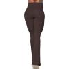 imageSunzel Flare Leggings Crossover Yoga Pants with Tummy Control HighWaisted and Wide LegJava Brown
