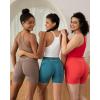 imageSunzel Free to Be Tank Crop Ribbed Tank Tops Seamless Racerback Camisoles No pad Camis Cropped Workout Gym YogaBlack White2pcscrop