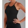 imageSunzel Free to Be Tank Crop Ribbed Tank Tops Seamless Racerback Camisoles No pad Camis Cropped Workout Gym YogaBlackblack2pcswaist Length