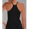 imageSunzel Free to Be Tank Crop Ribbed Tank Tops Seamless Racerback Camisoles No pad Camis Cropped Workout Gym YogaBlackjava Brown 2pcswaist Length