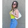 imageSunzel Free to Be Tank Crop Ribbed Tank Tops Seamless Racerback Camisoles No pad Camis Cropped Workout Gym YogaBlackwhite2pcswaist Length