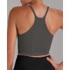 imageSunzel Free to Be Tank Crop Ribbed Tank Tops Seamless Racerback Camisoles No pad Camis Cropped Workout Gym YogaDeep Grey Bbeige2pcscrop