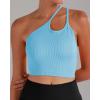 imageSunzel Free to Be Tank Crop Ribbed Tank Tops Seamless Racerback Camisoles No pad Camis Cropped Workout Gym YogaHotpink Splashblue2pcscrop