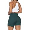 imageSunzel No Front Seam Biker Shorts for Women with Pockets Yoga Workout Gym Bike Shorts with Tummy ControlJasper Green