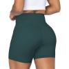 imageSunzel No Front Seam Biker Shorts for Women with Pockets Yoga Workout Gym Bike Shorts with Tummy ControlJasper Green