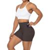 imageSunzel No Front Seam Biker Shorts for Women with Pockets Yoga Workout Gym Bike Shorts with Tummy ControlSeal Brown