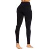 imageSunzel No Front Seam Workout Leggings for Women with Pockets High Waisted Compression Yoga Pants with Tummy Control 26quot Black Medium