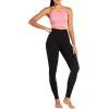 imageSunzel Nunaked Workout Leggings for Women Tummy Control Compression Workout Gym Yoga Pants High Waist ampamp No Front Seam Black Small 28quot