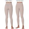 imageSunzel Nunaked Workout Leggings for Women Tummy Control Compression Workout Gym Yoga Pants No Front Seam ampamp High WaistBeige