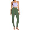 imageSunzel Nunaked Workout Leggings for Women Tummy Control Compression Workout Gym Yoga Pants No Front Seam ampamp High WaistBronze Green