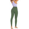 imageSunzel Nunaked Workout Leggings for Women Tummy Control Compression Workout Gym Yoga Pants No Front Seam ampamp High WaistBronze Green